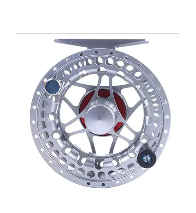 Moulinet à mouche Axon VAULT™ coloris argent — large arbor pêche à la mouche eau douce saumon