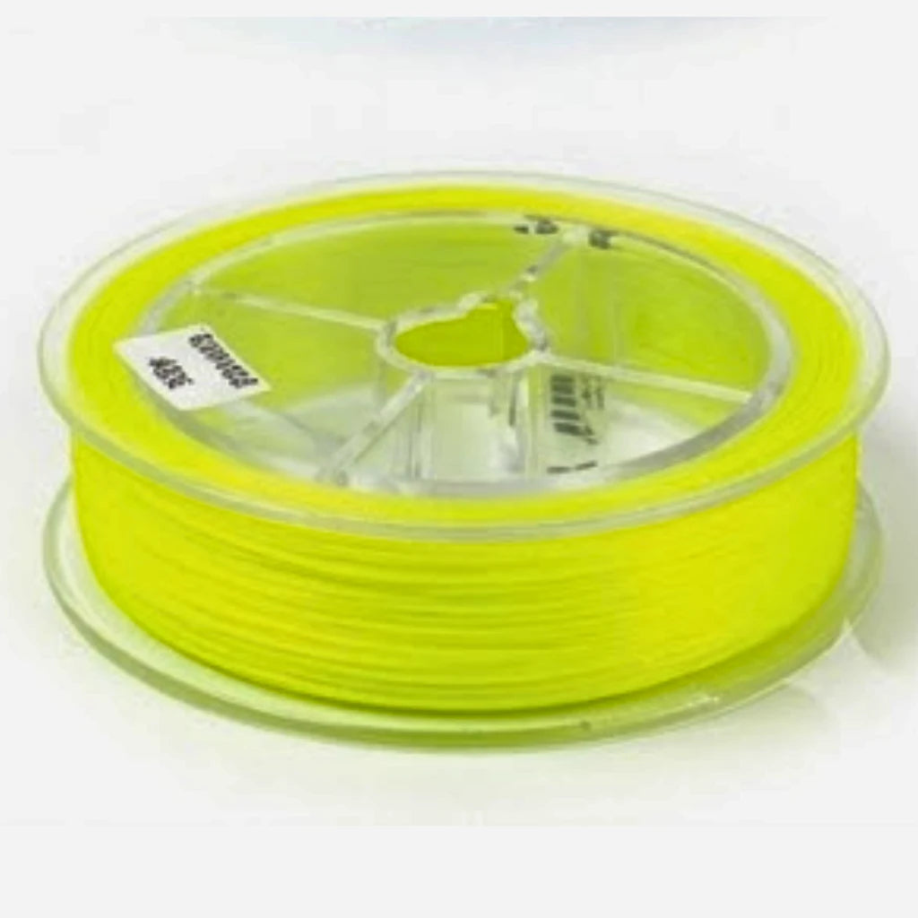 Backing Dacron pêche à la mouche Axon 20lb coloris jaune chartreuse — haute visibilité pêche au saumon