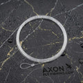 Axon 9ft fluorocarbon leader with welded loop — 0X to 7X for trout fly fishing