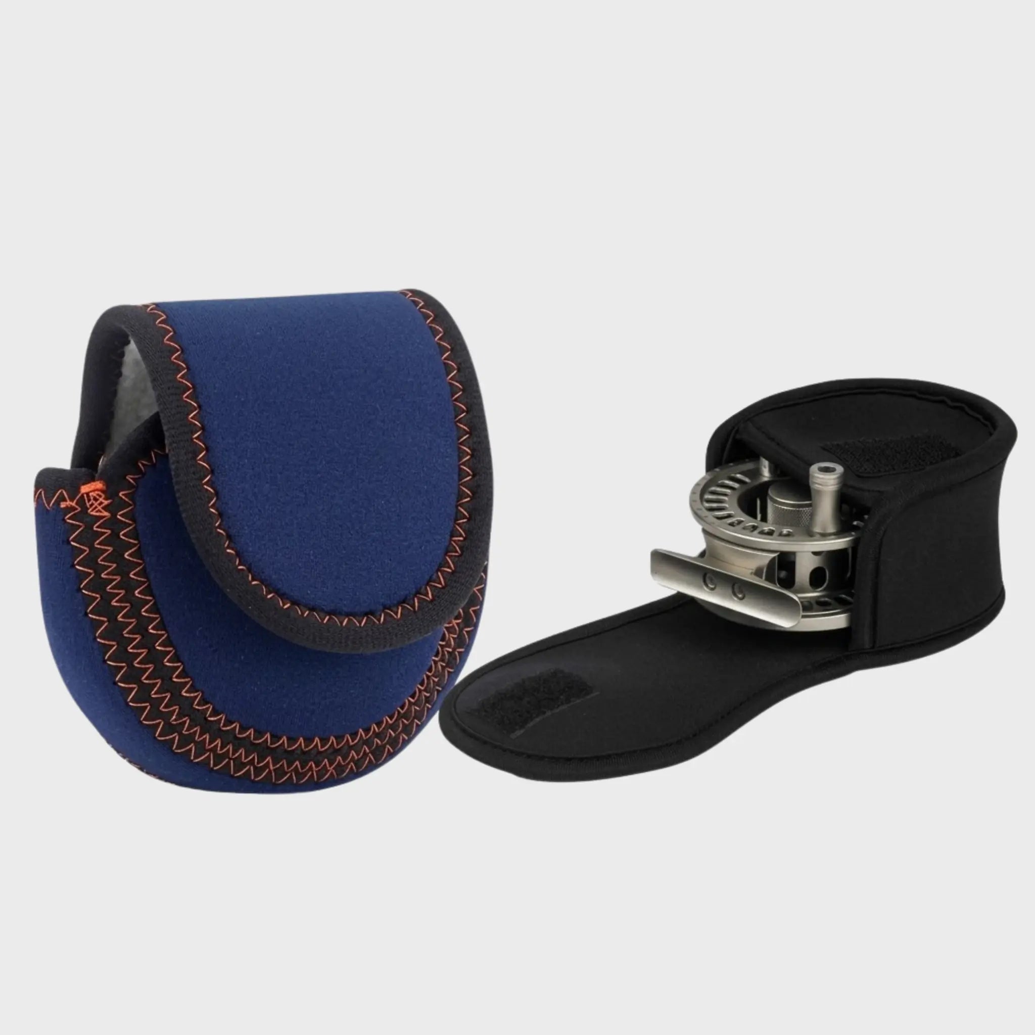 Étui moulinet Axon  — rabat velcro longue course, utilisable canne montée
