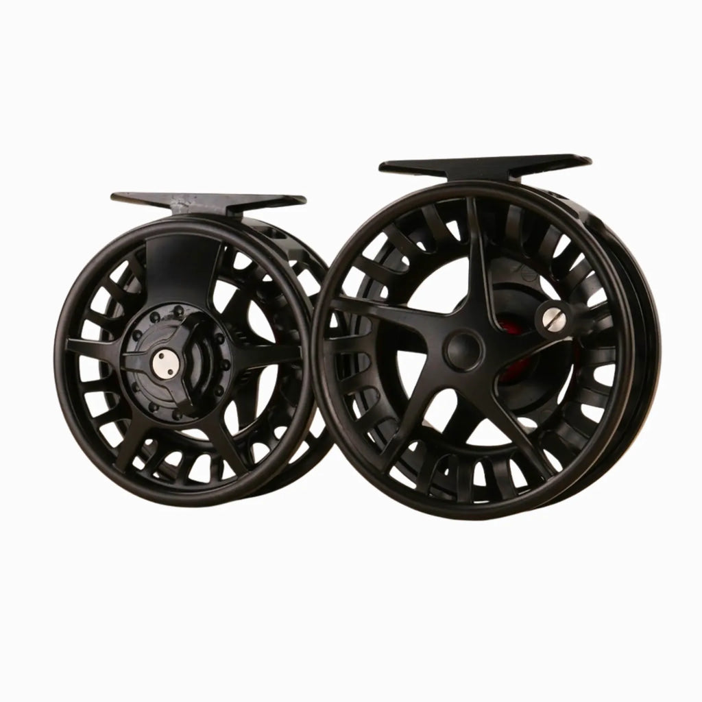 Axon ECLIPSE™ matte black fly fishing reel — sealed conical drag large arbor